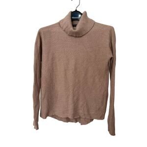 Eilleen Fisher XXS Funnel Neck Cashmere Brown Sweater